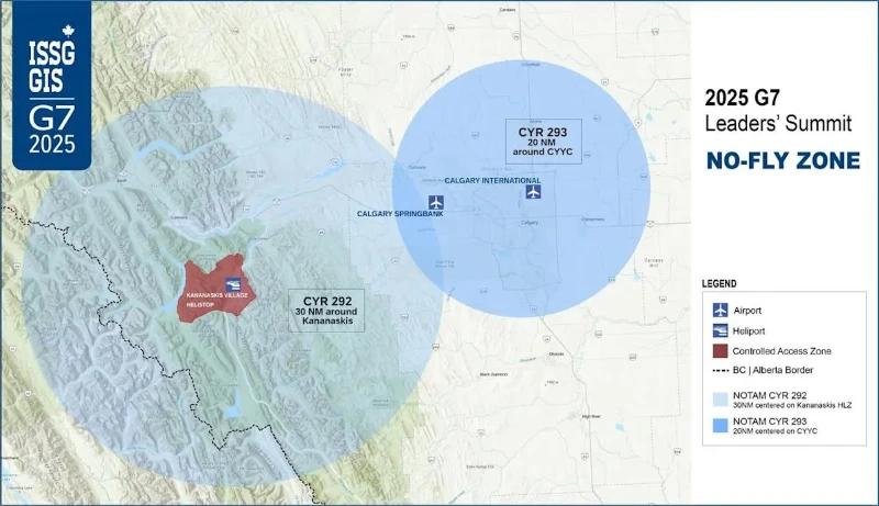 Fighter Jets Scramble as Civilian Plane Breaches G7 No-Fly Zone Over Kananaskis Fighter Jets Scramble as Civilian Plane Breaches G7 No-Fly Zone Over Kananaskis
